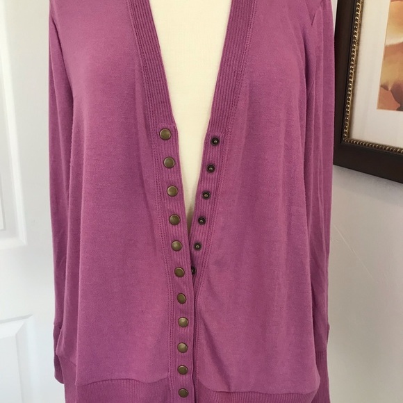 Zenana Outfitters Sweaters - Lavender Cardigan